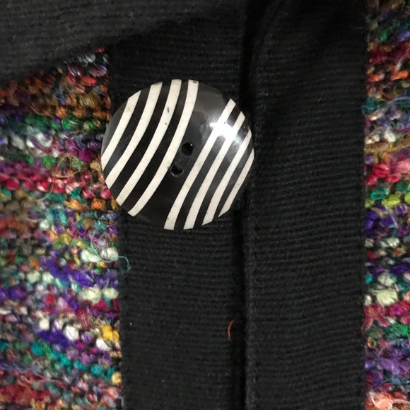 VENUS Rare Hand Made Coat/Jacket Colorful Woven Silk Art Gallery Item Perfect L - Picture 7 of 9